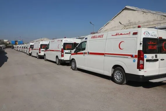 محافظ بغداد تسليم وزارة الصحة 67 سيارة إسعاف وكالة الانباء العراقية واع