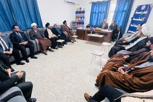 بعد جدل الـ لطمية السيد الصدر يرسل وفداً عالي المستوى لدعم مدرسة في النجف