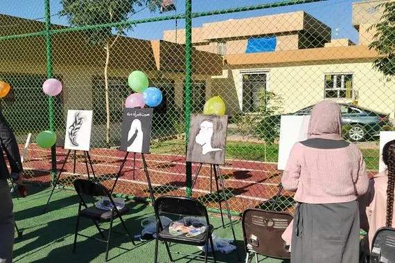 صلاح الدين معرض فني في تكريت لمناهضة العنف الرقمي ضد النساء وكالة الانباء العراقية واع
