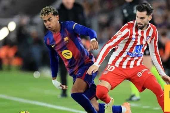 احصائيات الشوط الاول من مباراة برشلونة واتلتيكو