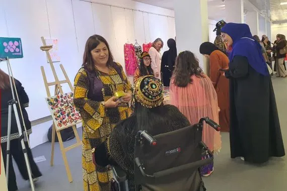 بيومهم العالمي السليمانية تحتضن معرضاً لدعم النساء من ذوات الإعاقة صور شفق نيوز