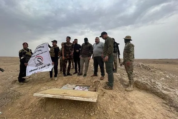 قوات الحشد الشعبي  تستولي على مضافة وبداخلها اجسام مفخخة في الانبار