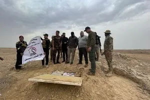 قوات الحشد الشعبي  تستولي على مضافة وبداخلها اجسام مفخخة في الانبار