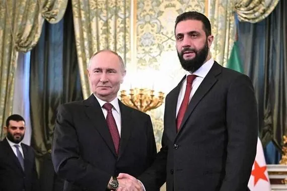 بمناسبة مرور عام على التغيير بوتين يبعث برقية تهنئة إلى الشرع