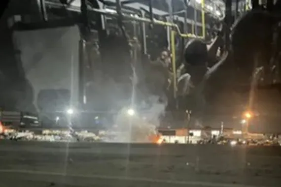 اندلاع حريق بطائرة ركاب إيرباص في مطار ساوباولو فيديو شفق نيوز