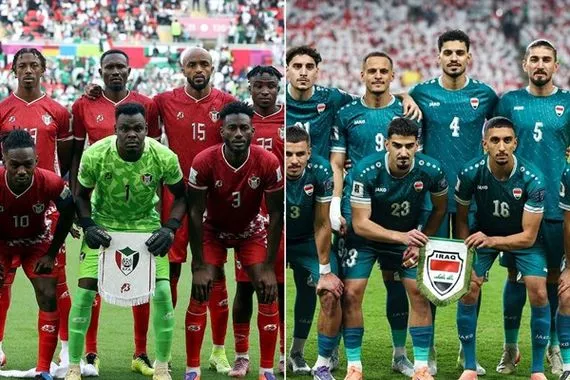 انطلاق مباراة العراق والسودان في كأس العرب