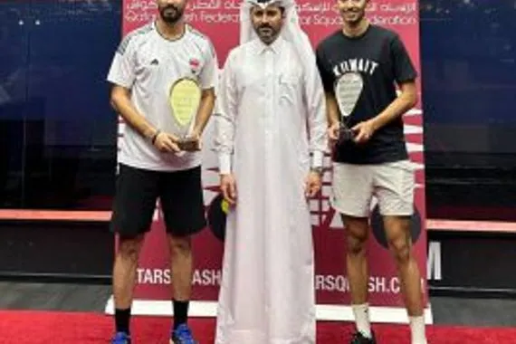 عبيد يتوّج بذهبية قطر الدولية للأسكواش