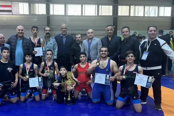 نادي الثورة الكركوكي يتوج بطلا لأندية غرب آسيا للناشئين بالمصارعة الرومانية شفق نيوز