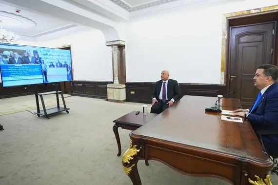 السوداني يطلق الاعمال التنفيذية في مشروعين رئيسيين بكربلاء والنجف