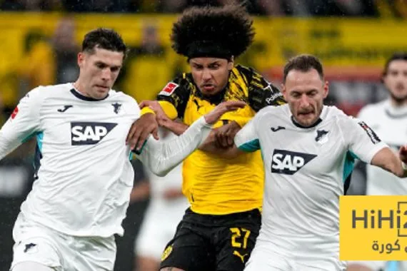 الشوط الأول دورتموند يتفوق على هوفنهايم بهدف نظيف