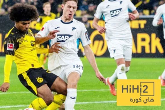 الشوط الأول إحصائيات مباراة بوروسيا دورتموند وهوفنهايم