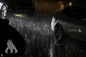 الأمطار تزين شوارع العاصمة بغداد وكالة الانباء العراقية واع