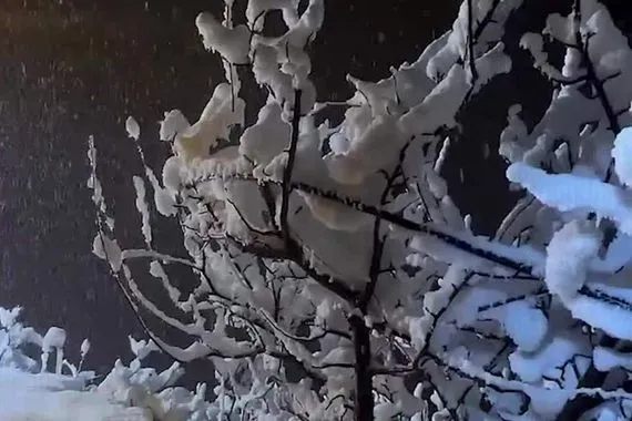 الابيض يُغطي حاج عمران الحدودية مع ايران