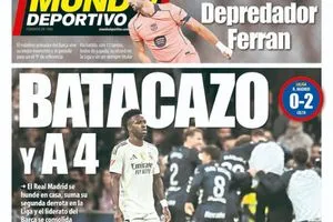 هزيمة الريال تتصدر غلاف الموندو الكتالونية