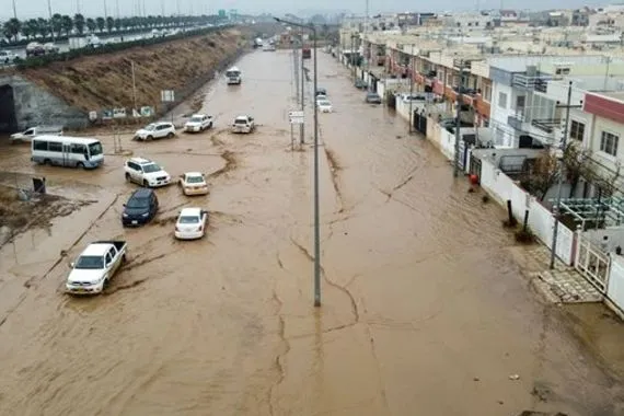 طوزخورماتو تعلن الاستنفار مع تصاعد غزارة الأمطار وظهور السيول في ثلاثة محاور