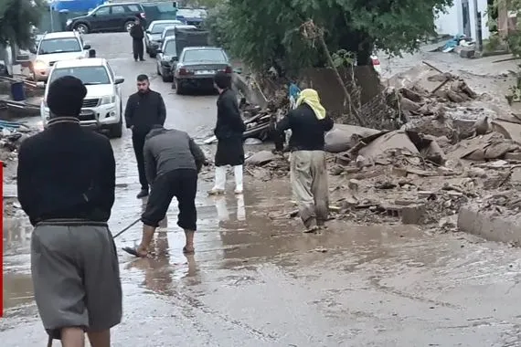 شفق نيوز توثق الأضرار في جمجمال بسبب السيول صور شفق نيوز