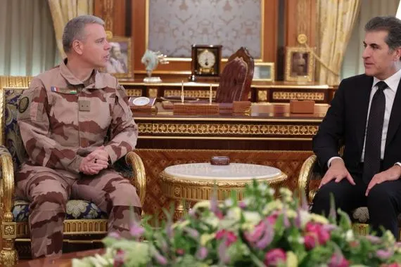 نيجيرفان بارزاني يبحث مع وفد عسكري فرنسي الوضع الأمني في المنطقة شفق نيوز