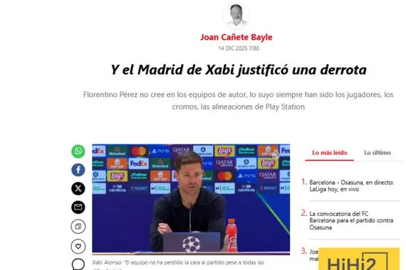 تشافي فاشل وألونسو يستحق الفرصة