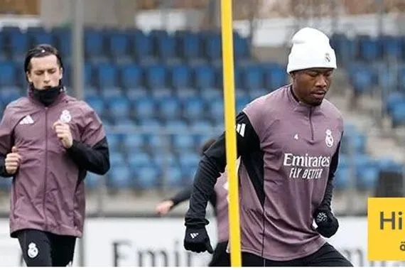 عودة الزجاجي ديفيد ألابا لتدريبات ريال مدريد