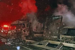 قتيل و26 مصاباً بحادث كارثي في اليابان شفق نيوز