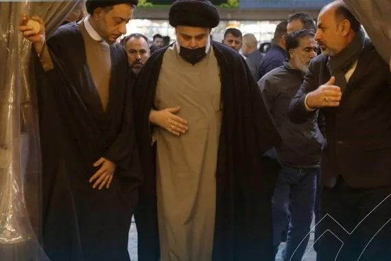بالصور السيد الصدر في المرقد الطاهر