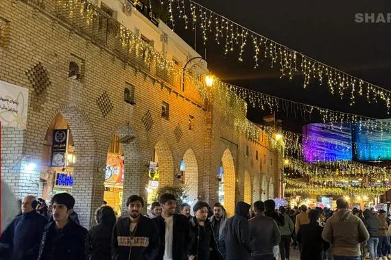 أربيل تستقبل 2026 بأجواء احتفالية وتجمعات سياحية ضخمة صور شفق نيوز