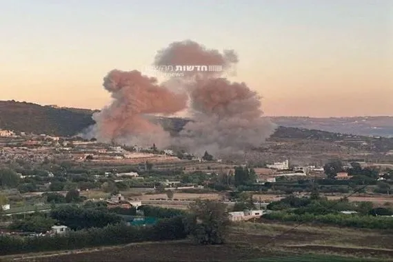 غارات صهيونية على محيط بلدة تبنا ووادي زفتا جنوبي لبنان وكالة الانباء العراقية واع