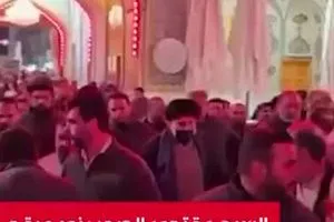 السيد مقتدى الصدر يزور مرقد الإمام علي عليه السلام في النجف