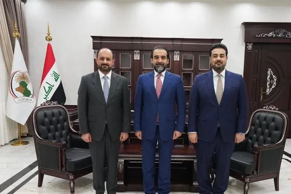 الحلبوسي يهنئ عمر دبوس لانتخابه محافظاً للأنبار