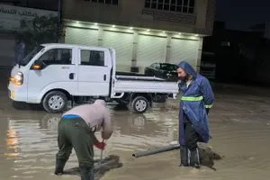 استنفار الجهود الخدمية لسحب مياه الأمطار في صلاح الدين والأنبار وكالة الانباء العراقية واع