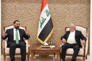 رئيس البرلمان والعامري يؤكدان على ضرورة إكمال الاستحقاقات الدستورية وكالة الانباء العراقية واع