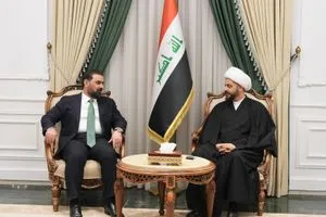 رئيس مجلس النواب والشيخ الخزعلي يؤكدان ضرورة إكمال الاستحقاقات الدستورية وكالة الانباء العراقية واع