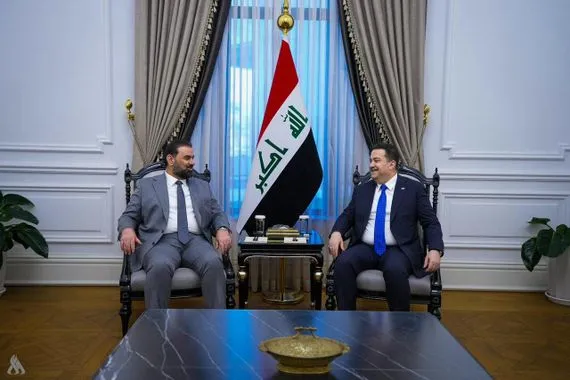 رئيس الوزراء يؤكد للحلبوسي أهمية أن يضطلع مجلس النواب الجديد بمهامه التشريعية وكالة الانباء العراقية واع