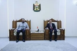 الحلبوسي والموسوي يبحثان ملف حسم بقية الرئاسات وتشكيل الكابينة الوزارية وكالة الانباء العراقية واع