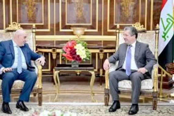 البارزاني يثمّن دعم السيسي للقضية الكردية