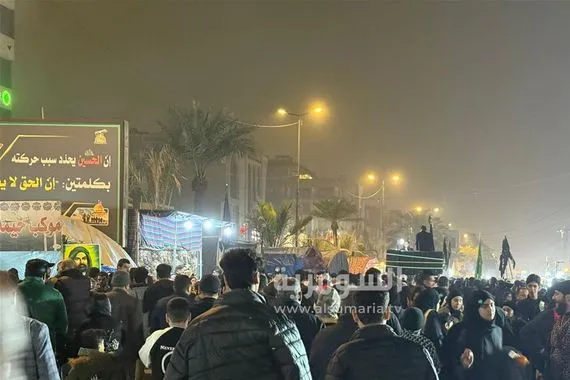 بالصور السومرية توثق طريق زائري الإمام الكاظم ع