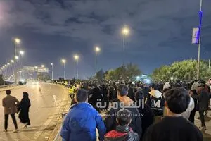 عدسة السومرية ترافق مسير الزوار نحو الكاظمية شمالي بغداد