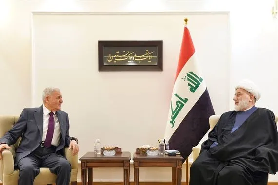 الشيخ حمودي ورئيس الجمهورية يؤكدان ضرورة تكامل أدوار السلطات الدستورية