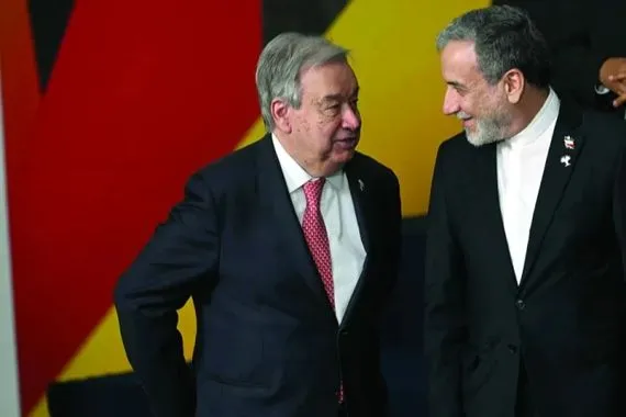 عراقجي لغوتيريش إسرائيل متورّطة بتسليح وتنظيم الإرهابيين في إيران شفق نيوز