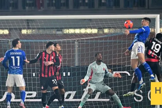 كومو يسجل الهدف الاول في شباك ميلان