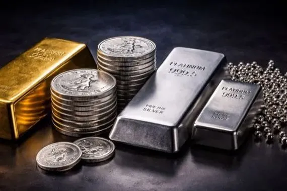 المعادن النفيسة تحافظ على مكاسبها الاسبوعية رغم انخفاضها