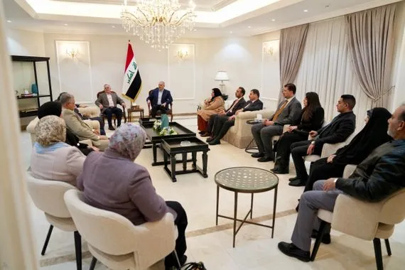 فيحان ووفد كتلة الإعمار والتنمية يؤكدان أهمية المضي بحسم بقية الاستحقاقات الدستورية وكالة الانباء العراقية واع