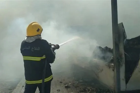 اندلاع حريق داخل بناية سكنية في منطقة الزعفرانية ببغداد