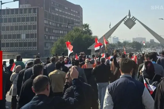 تظاهرة جديدة للتدريسين تتجه نحو مجلس الوزراء وسط بغداد للمطالبة بالمخصصات شفق نيوز