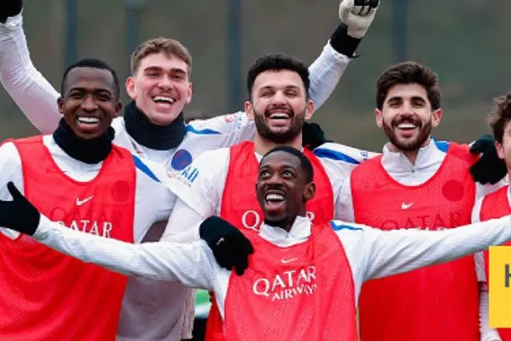 صور المران الختامي لباريس لمباراة نيوكاسل يونايتد