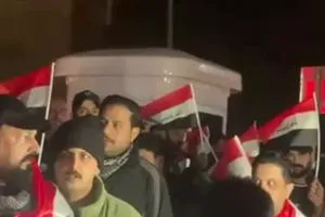 تنديدا بتغريدة ترامب انطلاق تظاهرة وسط بغداد