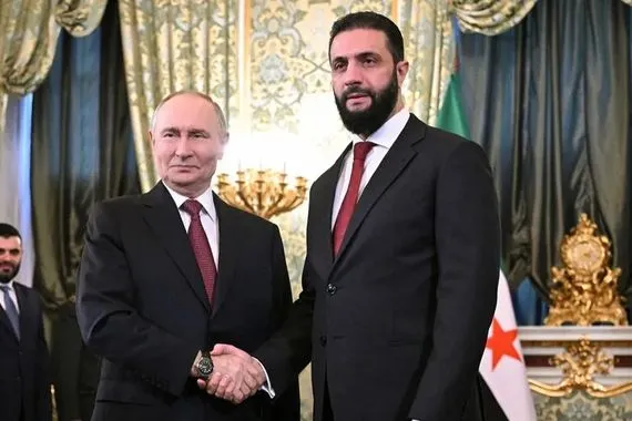 بوتين للشرع موسكو تتابع جهود الحفاظ على وحدة الأراضي السورية شفق نيوز